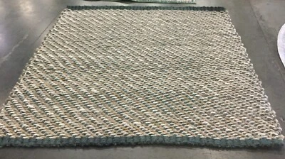 BLUE / NATURAL 6' X 6' Loose Thread Rug, Reduced Price 1172658709 NF454A-6SQ - Image 1 of 4