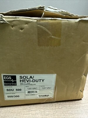 Fuente de alimentación ininterrumpida Emerson Sola SDU 500 NUEVA Foto 1 de 4