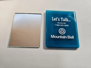 Mountain Bell Telephone Advertising Pocket Mirror 2.75" X 2.25" - Picture 1 of 4