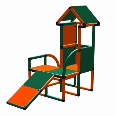 Move and stic Baukasten "LEVI" mit Rutsche Spielturm Kletterturm Klettergerüst - Bild 1 von 4