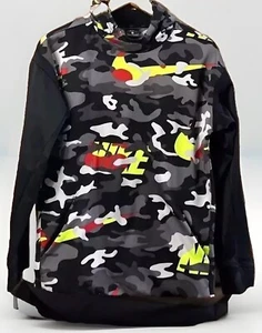 Nike Dri Fit Boys Therma Camouflage Pullover Hoodie Sz XL EC BV3787 - Picture 1 of 10
