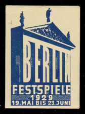 1929 BERLIN FESTIVAL 19 MAY-23 JUNE.- 1929 BERLIN FESTSPIELE 19 MAI-23 JUNI.