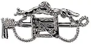 Platinum Plated Silver Fox And Hound Stock pin in presentation box - Picture 1 of 2