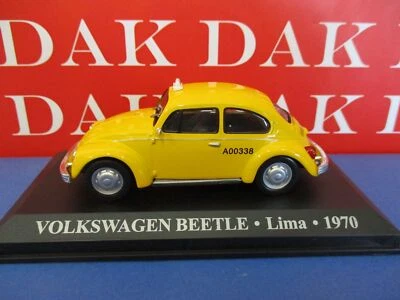 Die cast 1/43 Modellino Auto Taxi Volkswagen Bettle Kafer Maggiolino Lima 1970 - Immagine 1 di 3