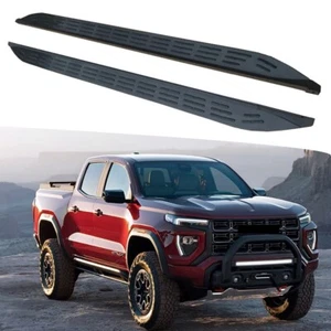 Aluminum Fixed Running Board fits for GMC Canyon 2023-2025 Side Step Nerf Bar - Picture 1 of 8
