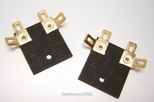 Pair of Fiber Board Woofer Terminal / Speaker Part / .25 Gold Spade / FBT12 - Picture 1 of 1