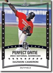 DAZMON DAZ CAMERON 2014 Leaf *PERFECT GAME*  Baseball Rookie RC