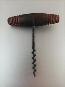 Antique wooden and metal corkscrew - Picture 1 of 8