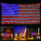 American Flag Lights With 420 Super Bright Leds Waterproof Led Flag Net Light Of