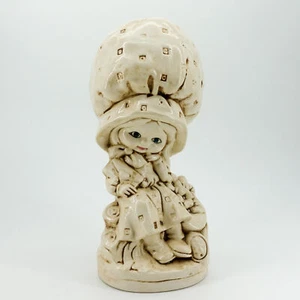 Statua statuina ceramica ragazza cofano vintage anni 60/70 banca Bernardo - Foto 1 di 5