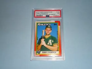 2017 Topps Rediscover 1990 Baseball Card Terry Steinbach 145 PSA 7 NM 70398234 - Picture 1 of 2