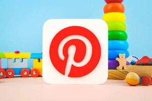 Pinterest App 3D Printed Decor Logo 3D Printing 3D Print Stand Sign Photos Art - Picture 1 of 6