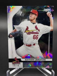 2020 Bowman Sterling Matthew Liberatore Rc Rookie Black Atomic 10/10 No. BPR-28 - Picture 1 of 10