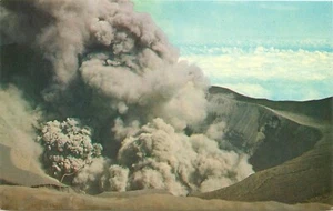 Eruption Volcano Irazu Costa Rica Central America  Postcard - Bild 1 von 2