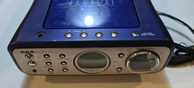 RCA RS2035 Blue Compact Audio System Dual Backlight Display - Image 1 of 3