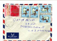 NIGER - Affranchissement sur enveloppe Recommandée pour la France Oiseaux