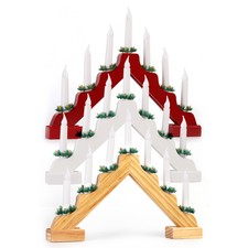 7 LED Weihnachtsbeleuchtung Deko Kerzenbrücke Schwibbogen Lichterbogen