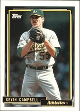 1992 (ATHLETICS) Topps Traded Gold #19T Kevin Campbell/6000
