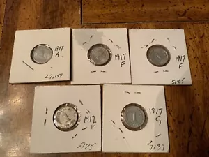(1) 1917-A (3) 1917-F (1) 1917-G Germany 1 Pfennig - Picture 1 of 12
