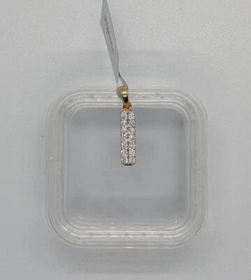 Кулон из золота 9 карат с канадским бриллиантом 0,25 карата - Изображение 1 из 4