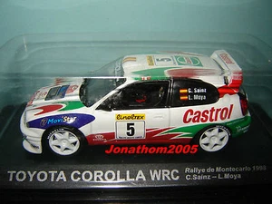 Toyota Corolla WRC N°5 Rally Mounted Carlo 1998 - C.Sainz - L. Moya Au 1 /43° - Picture 1 of 1