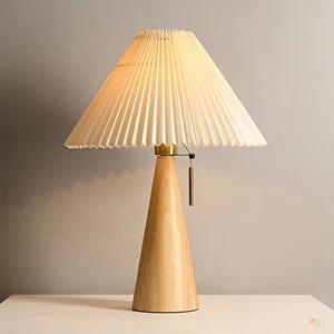 Japanese style Wabi-sabi Table Lamp LED Wood Bedside Decorative Desk Lights - Picture 1 of 8