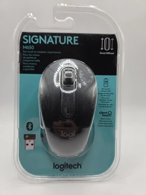 Logitech Signature M650 Silent Touch Smart Wheel Mouse Bluetooth - Image 1 of 3