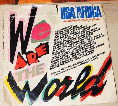 We are the World -USA for Africa 45 RPM 1985 Vinyl 7" Record - Image 1 of 4