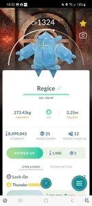 Pokemon Go Legendary Regice ( Normal ) ( Background) - Picture 1 of 2