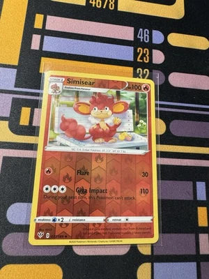 Pokemon - Simisear 027/189 -  Reverse Holo - Darkness Ablaze - Image 1 of 2