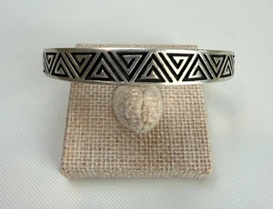 RAR Vintage Navajo Teme Sterlingsilber Armband Manschette SIGNIERT Indianer - Bild 1 von 7