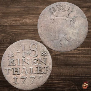 Moneda prusiana Reino de Prusia 1/48 Thaler Federico II el Grande (1772) @g578 - Imagen 1 de 8