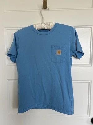 Camiseta de pesca Carhartt masculina manga curta ajuste solto ajuste leve tamanho M (10-12) - Imagem 1 de 4