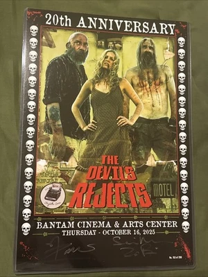 Póster de Rob Zombie & Sheri Moon firmado automático: 20 aniversario de los rechazos de los demonios  Foto 1 de 4