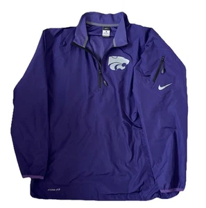 Kansas State Wildcats Nike Storm Fit Windbreaker Jacket Men’s XL Pockets Vented - Picture 1 of 12