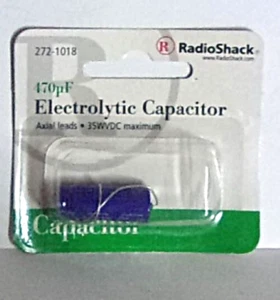 Radio Shack #272-1018 Electrolytic Capacitor 470pF (microfarads) NEW - Picture 1 of 1