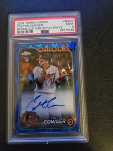 2024 Topps Chrome - Rookie Autographs #RA-CC Colton Cowser Blue /150 PSA 9 - Picture 1 of 2
