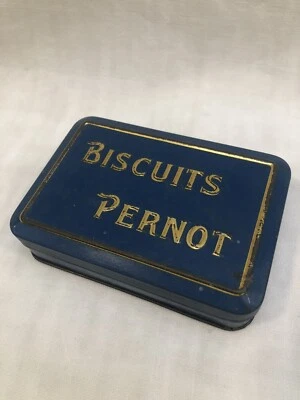 ancienne  boite publicitaire biscuits pernot - Photo 1/4