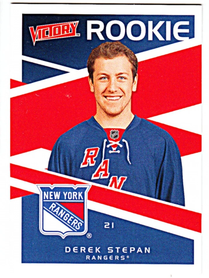 2010-11 UPPER DECK VICTORY #318 DEREK STEPAN (RC) Rookie New York Rangers - Image 1 of 1