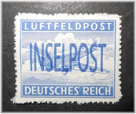#SK52 Germany 3rd Reich VERY RARE Inselpost / Feldpost Mi-No. 11 MNH 1945 Leros Cover