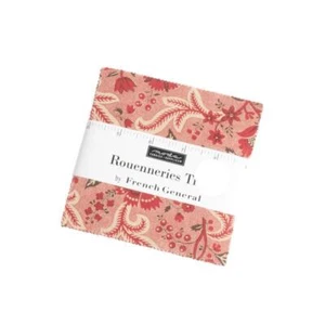 Moda Quilting Fabric Charm Pack Rouenneries Trois 5 Inch Squares - Picture 1 of 6