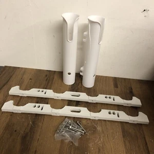 BOAT ROD HOLDER VERTICAL 4 TUBE RAIL RACK - With 2 Tube Holders - DAMAGED - Picture 1 of 2