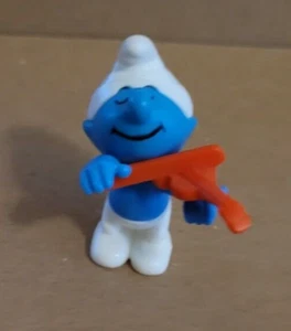 SMURFS CARTOON vintage PVC 2" Figure KINDER SMURF Violin #62 PEYO SCHLEICH 1997 - Picture 1 of 5