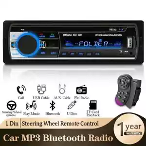 AUTORADIO BLUETOOTH 24V STEREO AUTO 1 DIN MULTIMEDIALE, LETTORE MP3 DIGITALE - Foto 1 di 9