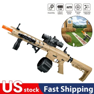 2025 Electric M416 Gel Ball Blaster Gun, Manual/Automatic Firing w/ Goggles USA - Picture 1 of 14