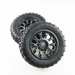 Knobby Tire Aluminium Alloy Wheel Kit for Losi 5IVE-T Rovan LT KM X2 - Picture 1 of 2