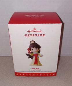 2016 Hallmark Keepsake Disney's Mulan Precious Moments in box Slightly used RARE - Picture 1 of 8