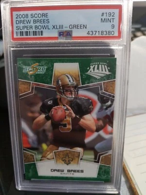 2008 Score Super Bowl XLIII Green #192 Drew Brees Saints - Image 1 of 2