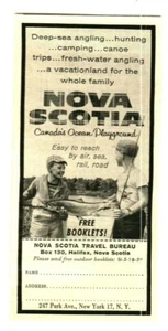1959 Nova Scotia Travel Bureau Advertisement Halifax, Nova Scotia - Picture 1 of 1