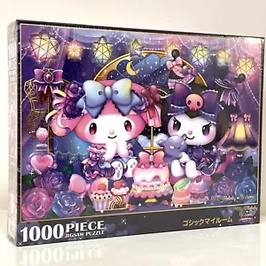 Puzzle My Melody Kuromi Gothic My Room 1000 pezzi Beverly 1000-016 GIAPPONESE - Foto 1 di 5